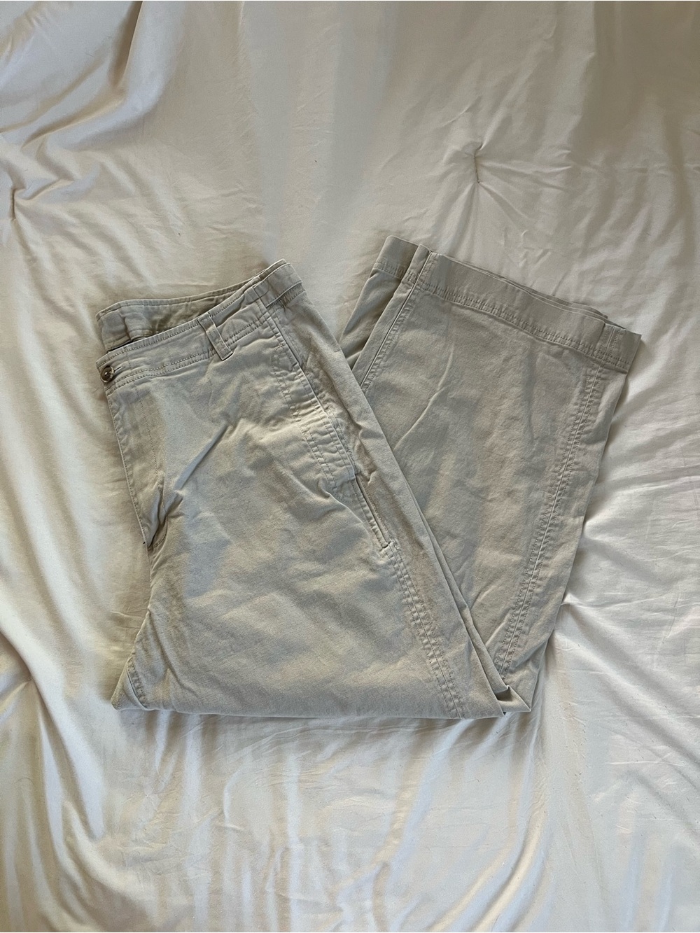 Old Navy Light Tan Straight-Leg Women's Pants
